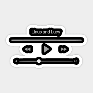 Playing Linus and Lucy Sticker